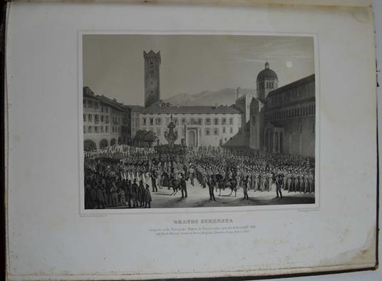 Feste secolari del Concilio di Trento: con solenne rito celebrate nei giorni 12, 13 e 14 dicembre 1845 descritte ed illustrate a cura del Municipio e dell'Istituto Sociale di Trento - copertina