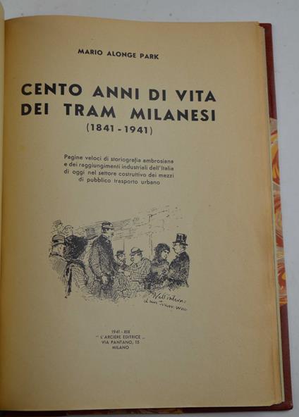Cento anni di vita dei tram milanesi - copertina