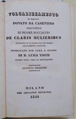 Volgarizzamento Di Maestro Donato Da Casentino Dell'Opera Di Messer Boccaccio De Claris Multieribus..( 1841)
