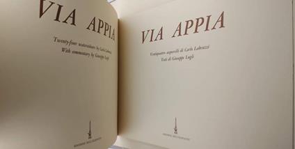 Via Appia-Ventiquattro Acquerelli Di Carlo Labruzzi(1967) - Giuseppe Lugli - copertina