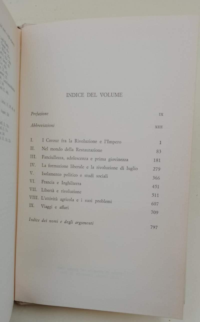 Cavour E Il Suo Tempo- 1810-1842(1969)