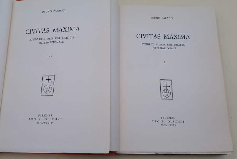Civitas Maxima-Studi Di Storia Del Diritto Internazionale-2 Voll.(1974)