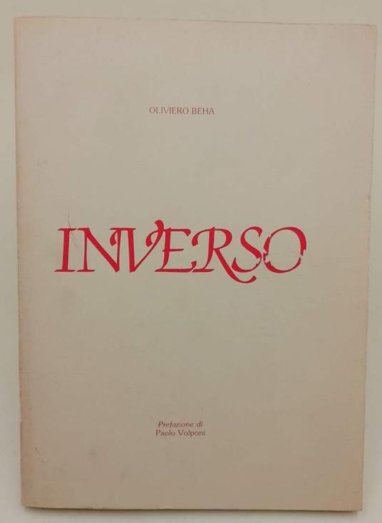 Inverso(1982) - Oliviero Beha - copertina