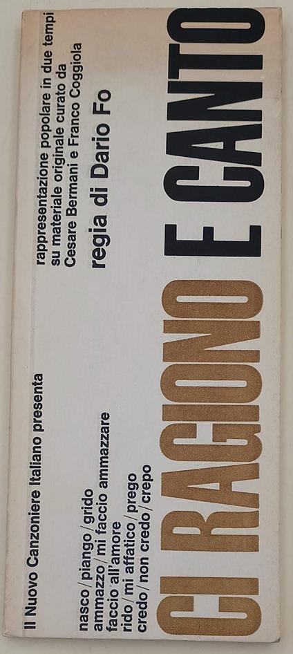 Ci Ragiono E Canto(1966) - Dario Fo - copertina