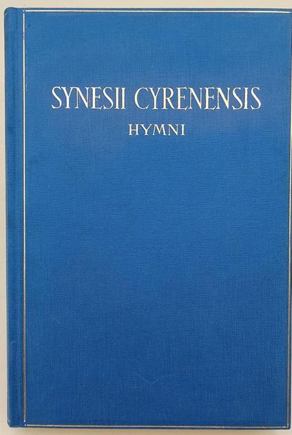 Synesii Cyrenensis Hymni(1949) - Nicola Terzaghi - copertina