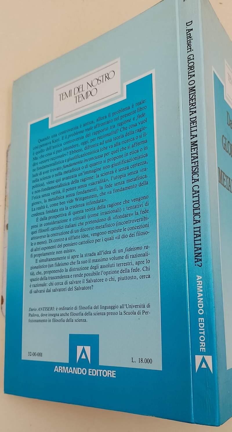 Gloria O Miseria Della Metafisica Cattolica Italiana?(1987)
