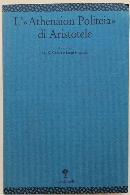 L' Athenaion Politeia Di Aristotele(1993) - copertina