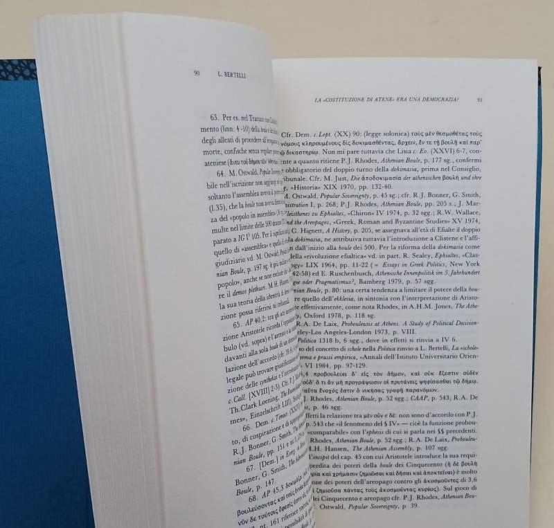 L' Athenaion Politeia Di Aristotele(1993)