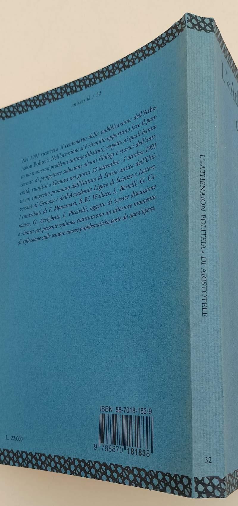 L' Athenaion Politeia Di Aristotele(1993)