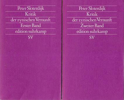 Kritik der zynischen Vernunft - Peter Sloterdijk - copertina