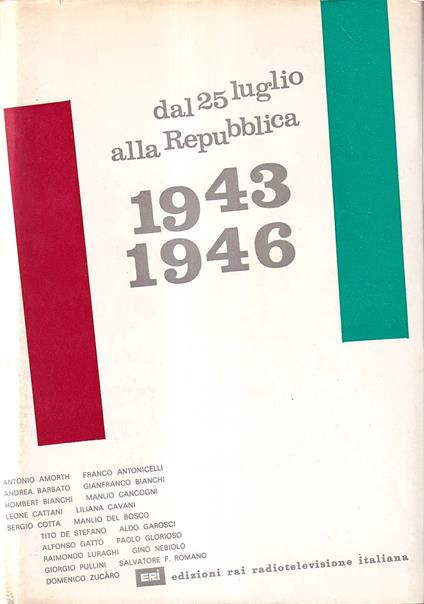 Dal 25 luglio alla Repubblica 1943-1946 - copertina