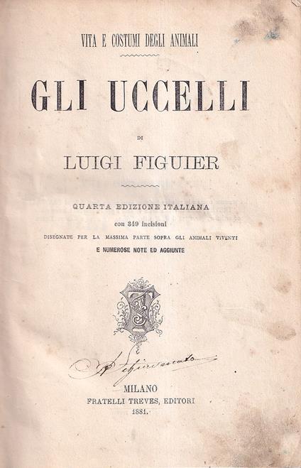 Gli Uccelli - Luigi Figuier - copertina