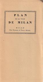 Plan de la ville de Milan
