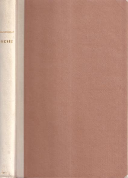 Poesie - Vincenzo Cardarelli - copertina