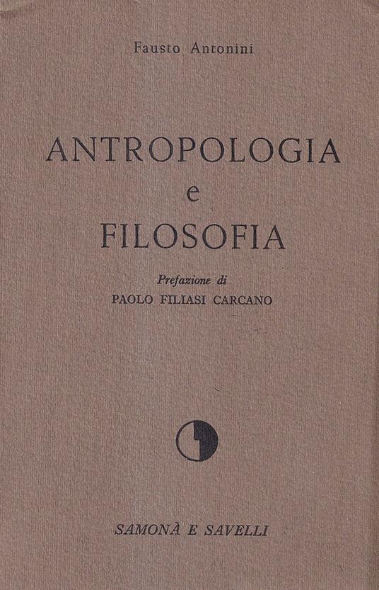 Antropologia e filosofia - Fausto Fantini - copertina