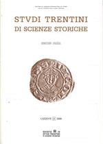 Studi Trentini Di Scienze Storiche - Sezione Prima - Lxxxvii/2008