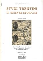 Studi Trentini Di Scienze Storiche - Sezione Prima Lxxxvi/2007