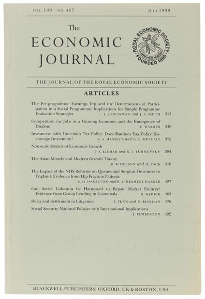 The Economic Journal - copertina