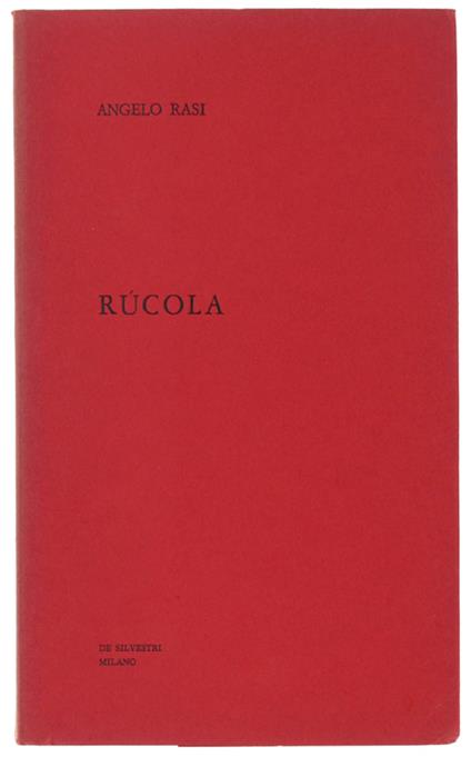 Rucola - Angelo Brasi - copertina