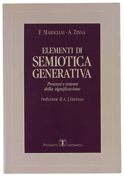 Elementi Di Semiotica Generativa. Processi E Sistemi Della Significazione - copertina