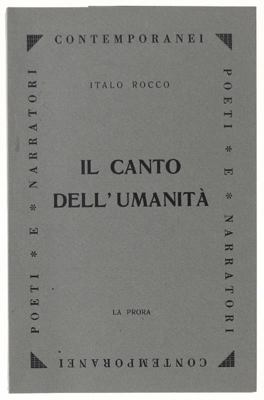 Il Canto Dell'Umanità - Italo Rocca - copertina
