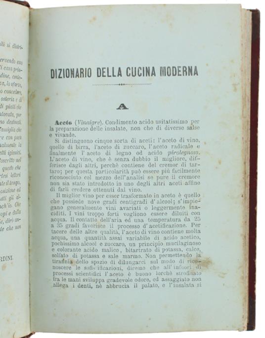 Dizionario Della Cucina Moderna Indispensabile A Qualunque Ceto Di Persone : Vade-Mecum Del Cuoco - copertina