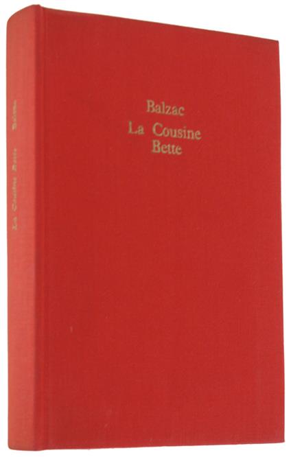 La Cousine Bette - copertina
