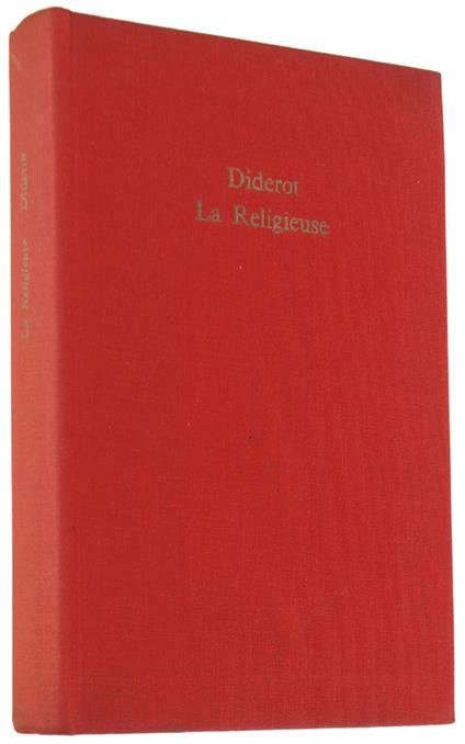 La Religieuse - Denis Diderot - copertina