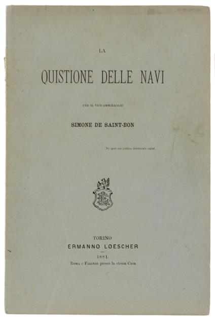 La Quistione Delle Navi - copertina