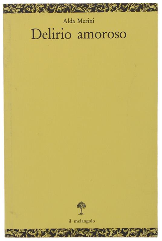 Delirio Amoroso - Alda Merini - copertina