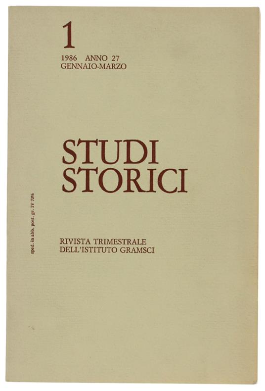 Studi Storici - copertina