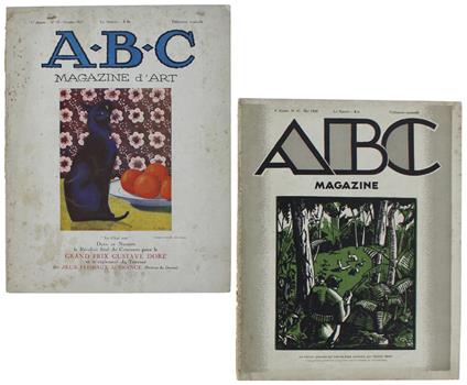 A.B.C. Magazine D'Art. N. 10/1925 + N. 41/1928 - copertina