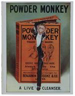 Powder Monkey. Cromolitografia Originale Del 1912 A Colori Su Carta, Cm 16X12,3