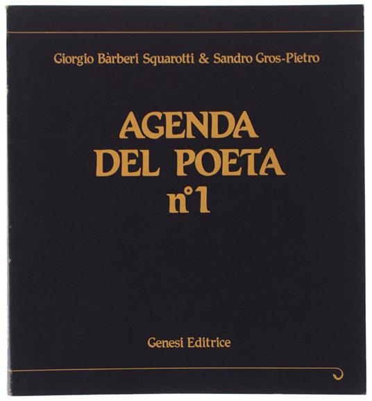 Agenda Del Poeta N° 1 - copertina