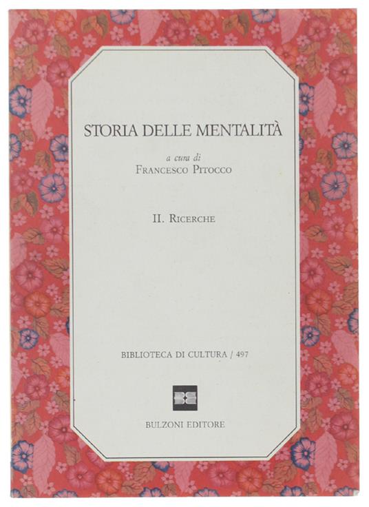 Storia Delle Mentalità. Ii: Ricerche - copertina