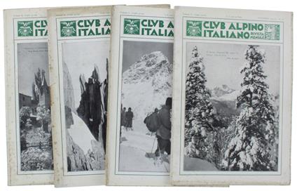 Rivista Mensile Del C.A.I. 1931 N. 7, 8, 11, 12 - copertina