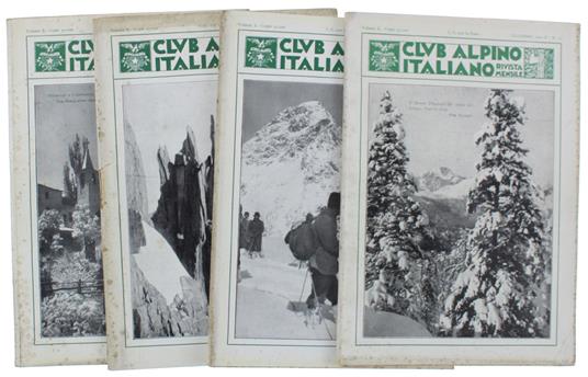 Rivista Mensile Del C.A.I. 1931 N. 7, 8, 11, 12 - copertina