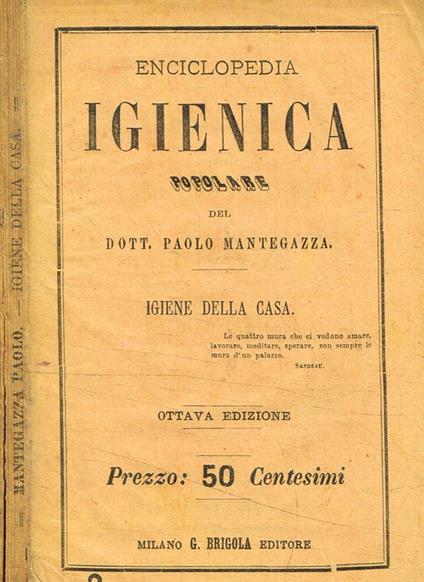 Enciclopedia igienica popolare. Anno II, 1867 - Paolo Mantegazza - copertina