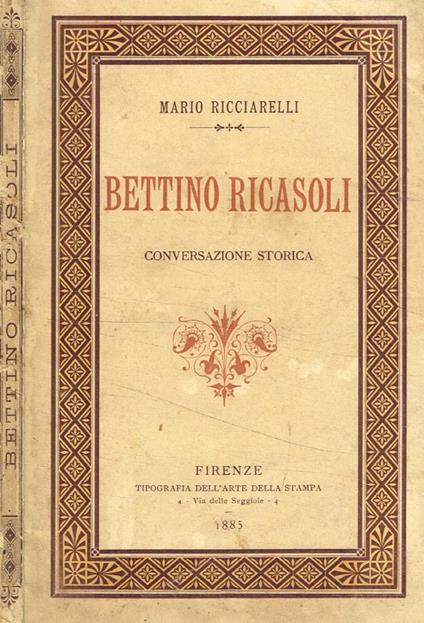 Bettino Ricasoli - copertina
