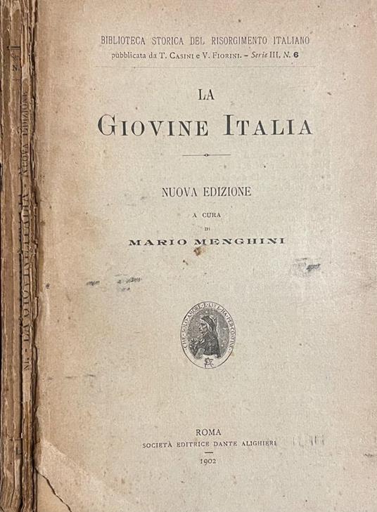 La giovine Italia - copertina
