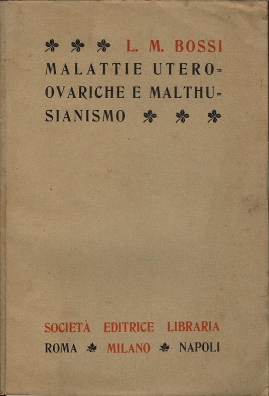 Malattie utero-ovariche e malthusianismo - copertina