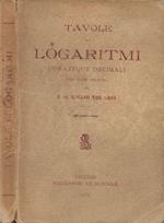 Tavole di Logaritmi con cinque decimali