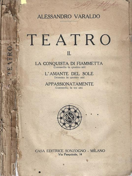 Teatro - Alessandro Varaldo - copertina