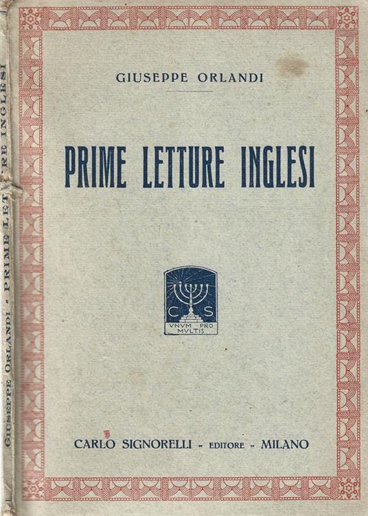 Prime letture inglesi - Giuseppe Orlandi - copertina