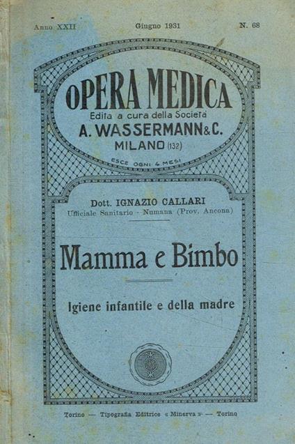 Opera medica n.68. Mamma e bimbo - copertina