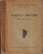 Scritti e discorsi dal 1929 al 1931