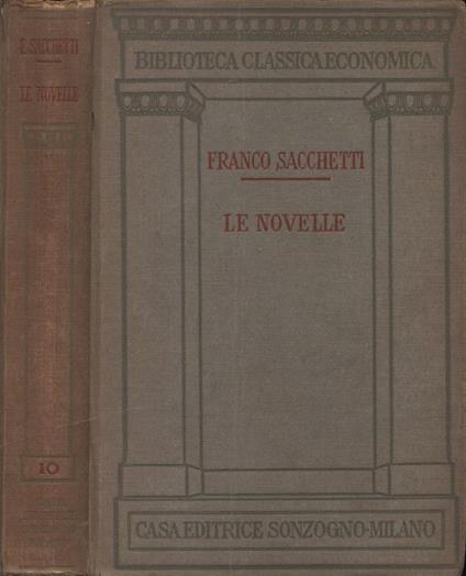 Le novelle - Franco Sacchetti - copertina