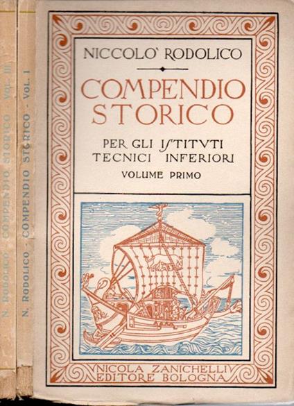 Compendio storico - Niccolò Rodolico - copertina