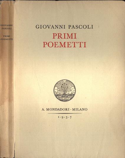 Primi poemetti - Giovanni Pascoli - copertina
