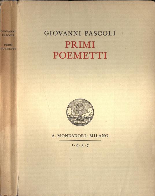 Primi poemetti - Giovanni Pascoli - copertina
